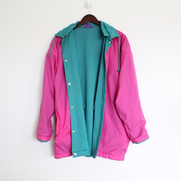 Vintage Jackets & Blazers - Vintage Reversible Windbreaker